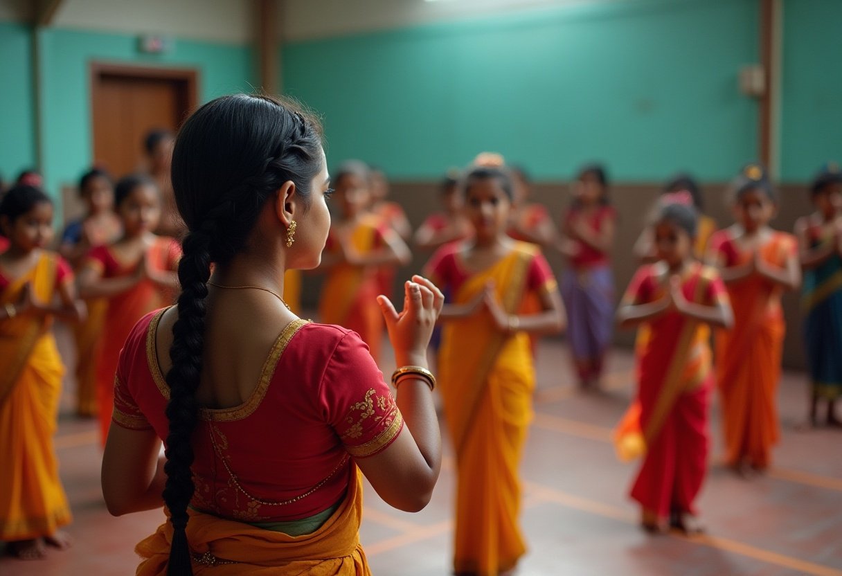 Bharathanatiya Class in Coimbatore in vilvam Sports academy